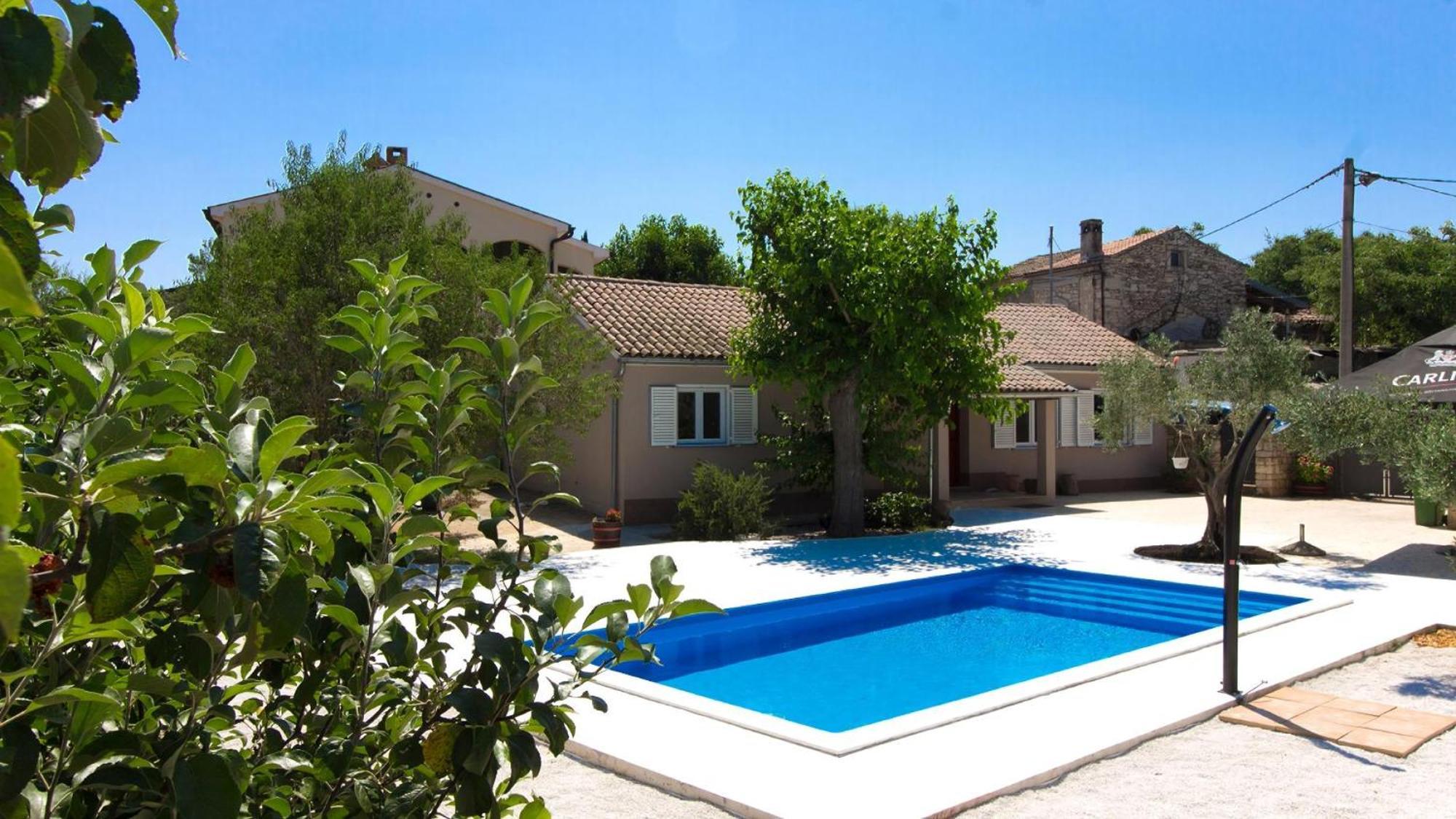 Ferienhaus Aqua Mit Pool Jadreški Exterior foto